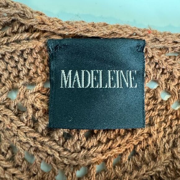 Madeleine Knit Boat Neck Sweater Brown L 10/12 - Picture 2 of 8